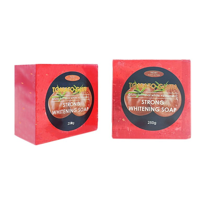 Wholesale and customization Natural Lycopene Whitening Soap with Gold Foil 250g