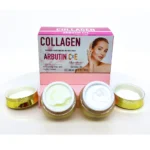 A premium skincare cream featuring a powerful blend of Collagen, Arbutin, and Vitamin C, available for wholesale and private label customization. Perfect for brightening, anti-aging, and skin rejuvenation.